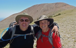 Jonathan and I after summiting Mt. Baldy - 12,441 feet